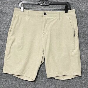 Vuori Aim Shorts Mens V368 Hybrid Performance Khaki Beige Stretch Size 30